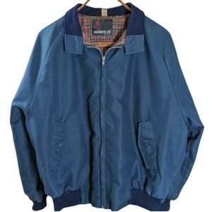 Vintage Men's American Jac "Work Coat" Jacket Full-Zip Blue - Fits like Large